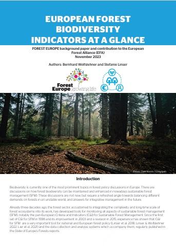 Forest biodiversity indicators at glance (2023)