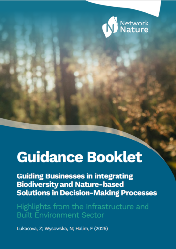 Booklet title page with forest background and booklet title