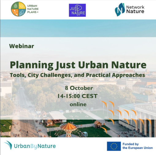 Planning Just Urban Nature announcement.